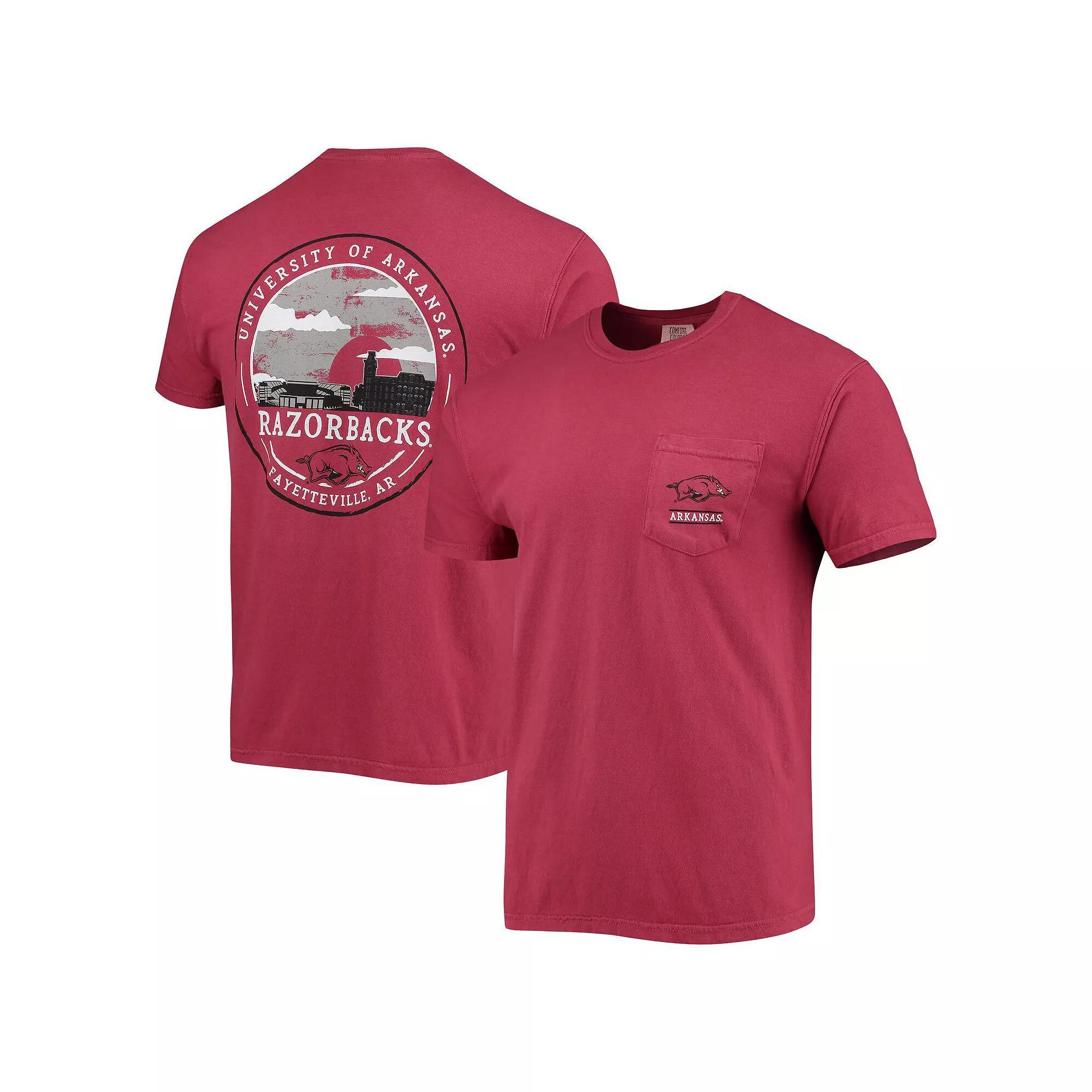 Mens Cardinal Arkansas Razorbacks Circle Campus Scene T-Shirt Product Image