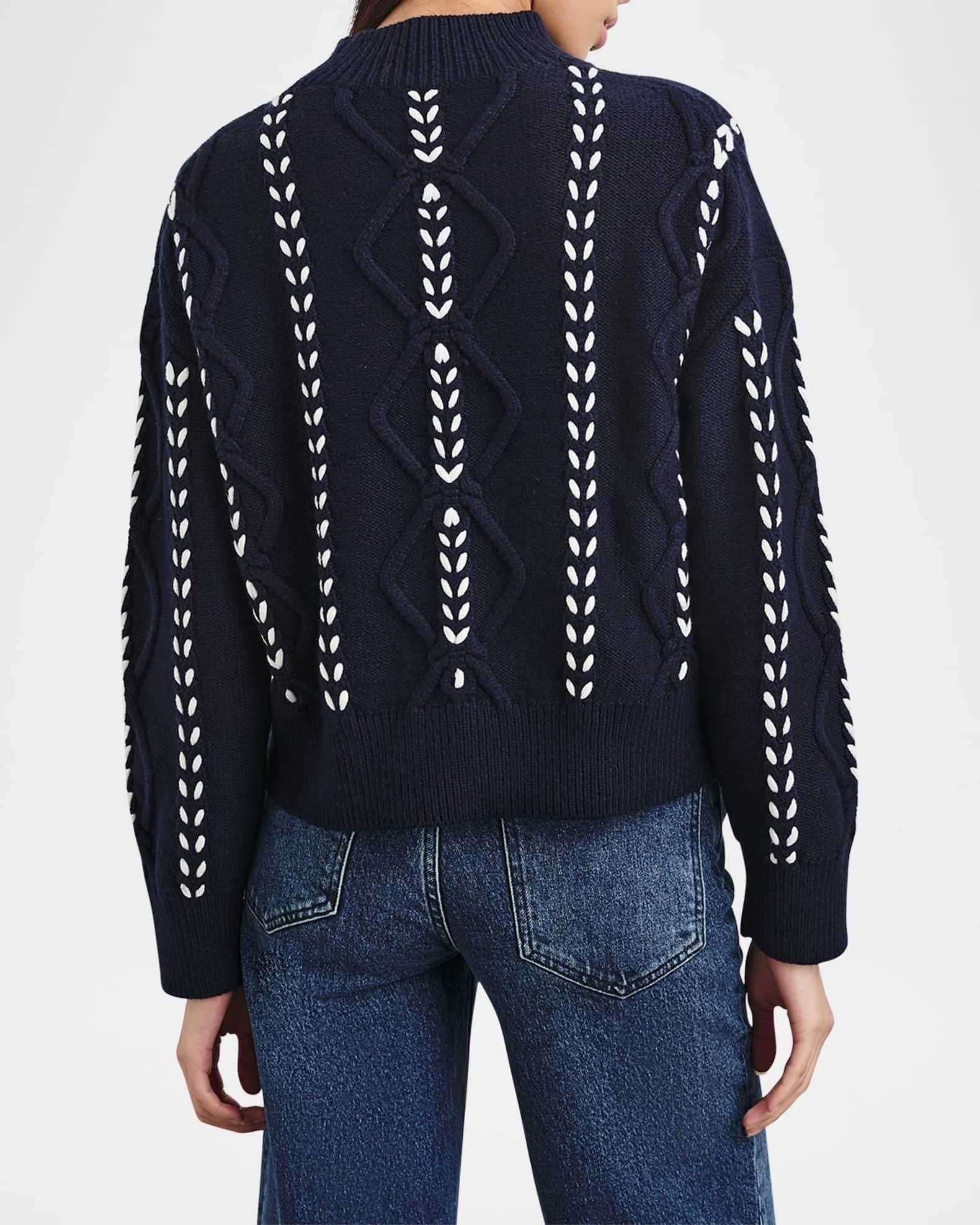 Tori Ribbed Wool-Blend Sweater Product Image