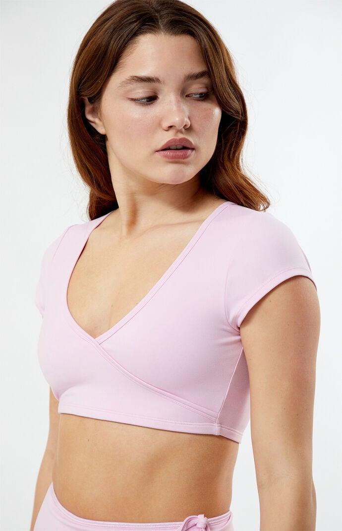 PAC 1980 Women's PAC WHISPER Active Anya Surplice Bra Top - Product Image