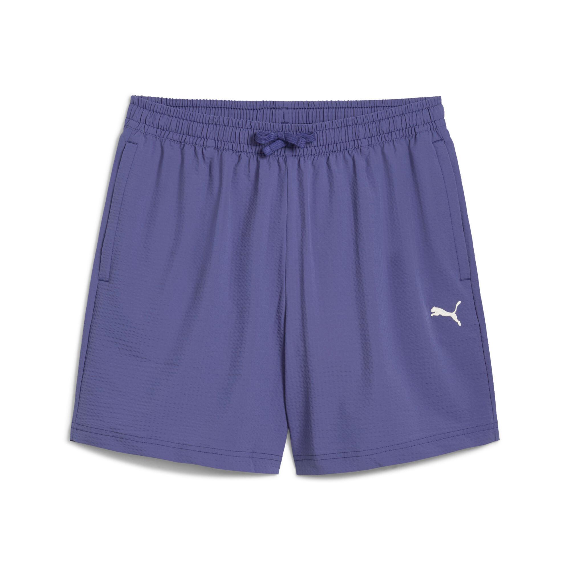 WARDROBE ESSENTIALS Men's Seersucker Relaxed 6" Shorts Product Image