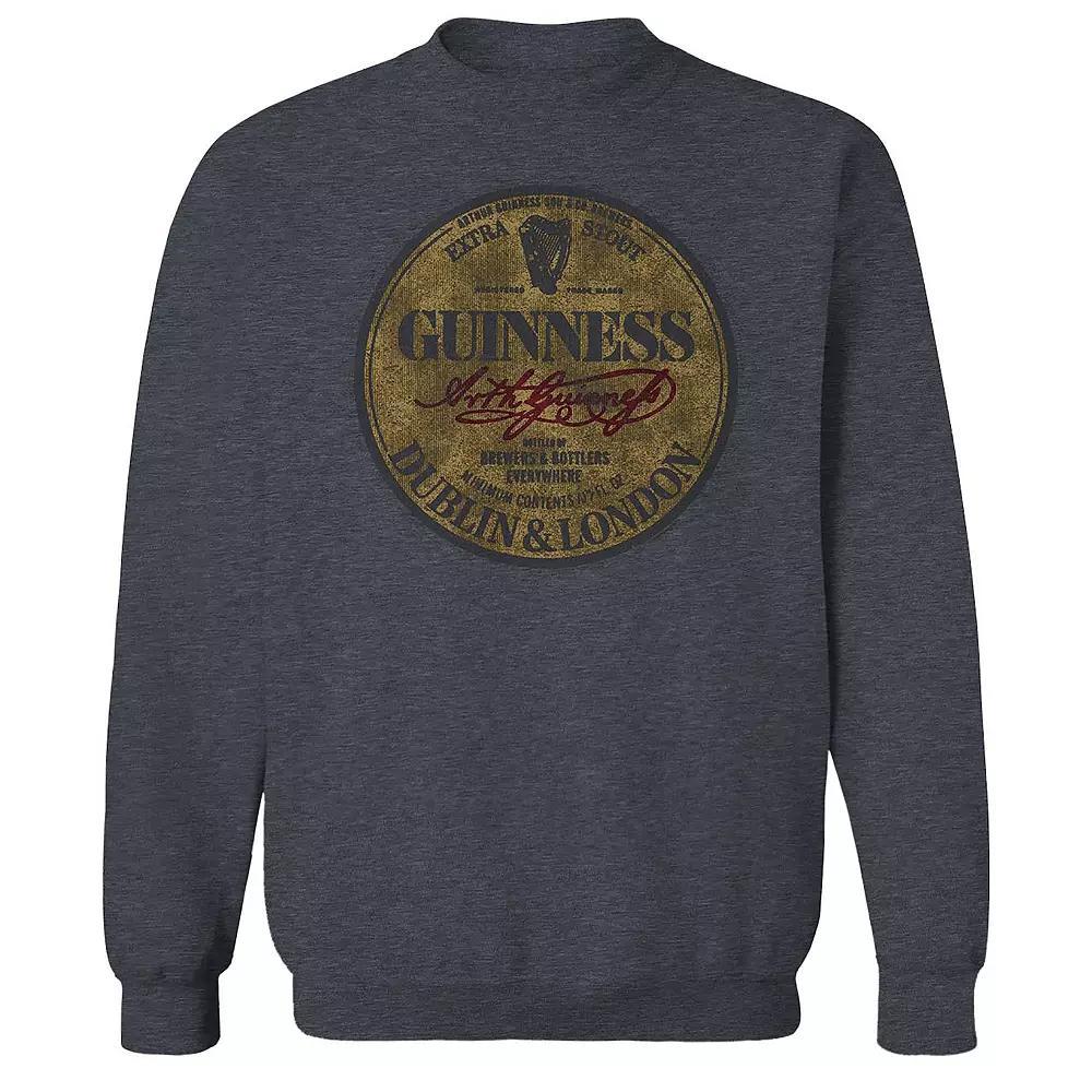 Men's Guinness Dublin & London Graphic Fleece, Size: Large, Grey Product Image