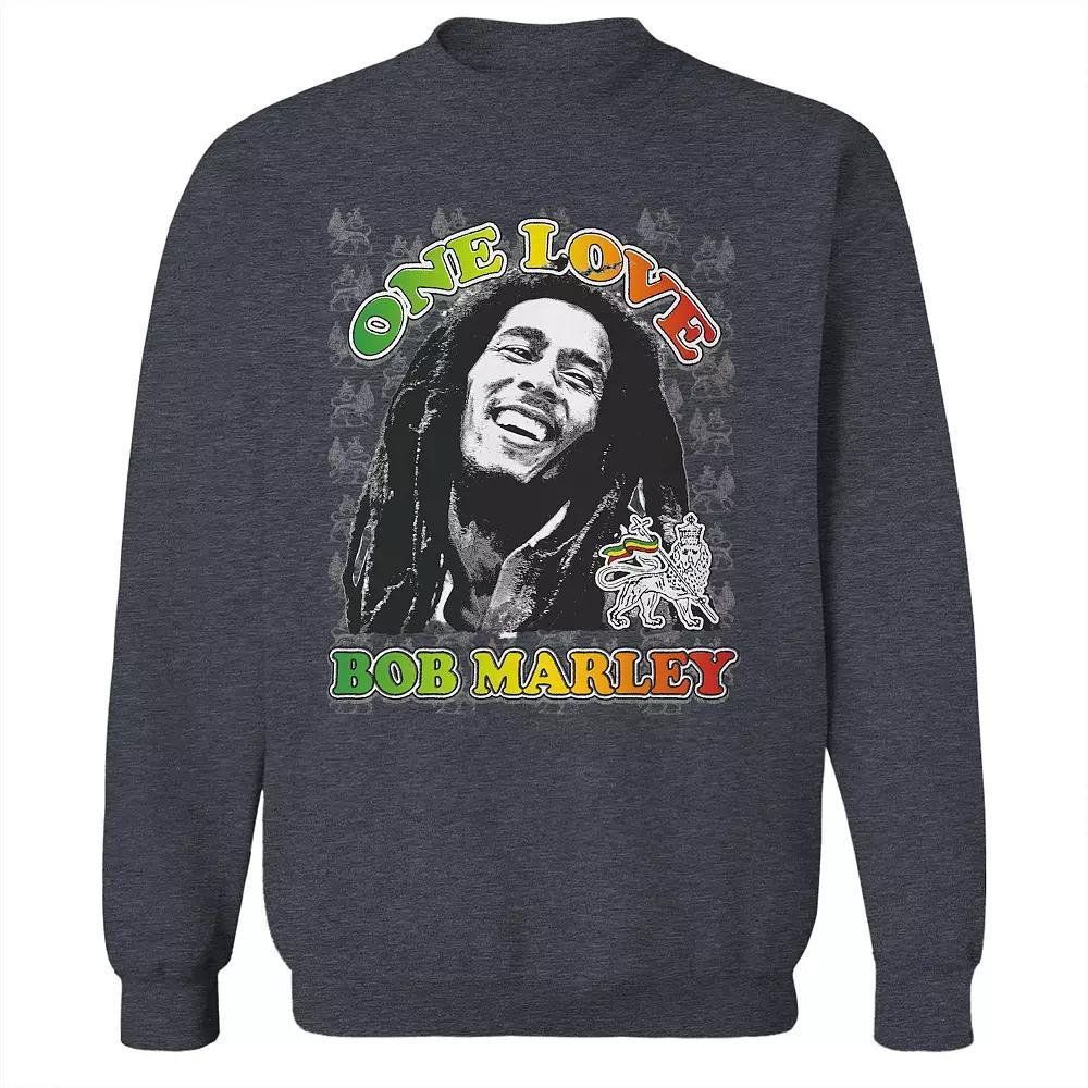Junior's Bob Marley One Love Texture Graphic Fleece Sweatshirt, Women's,  Product Image