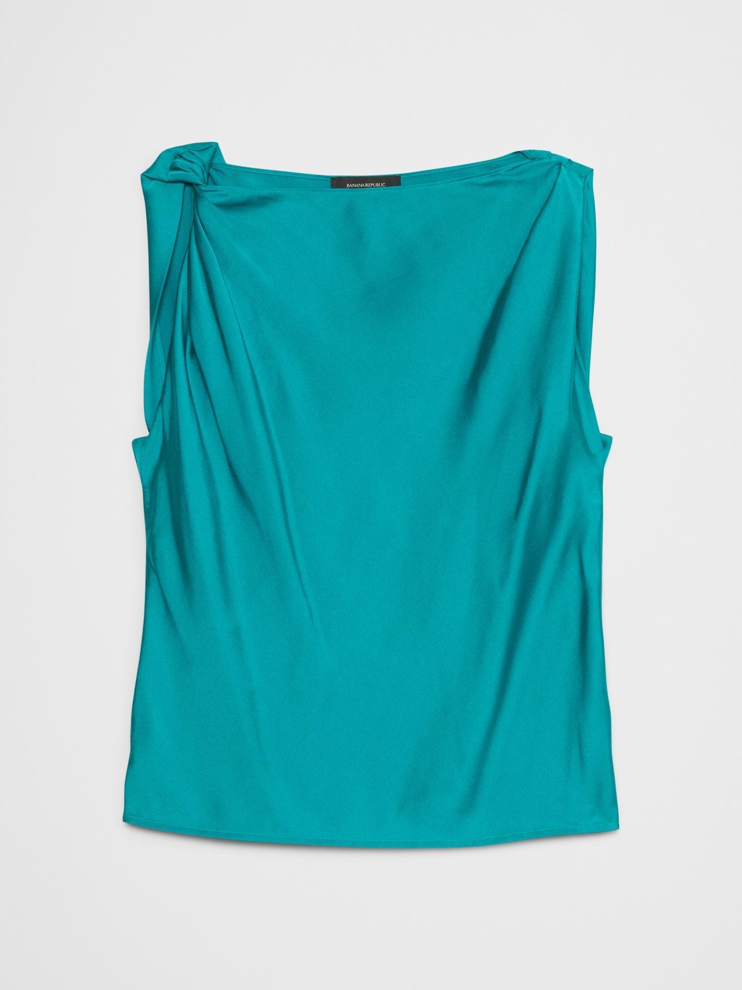 Ruched-Shoulder Top Product Image