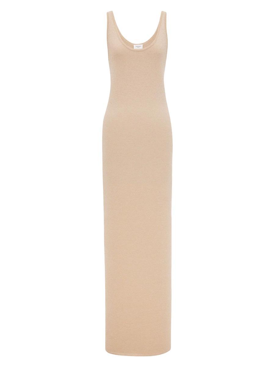 Womens Long Dress in Lurex Knit Product Image