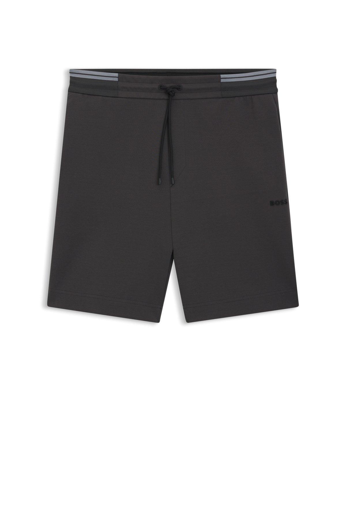 BOSS -  shorts with stripe details - Dark Grey Product Image