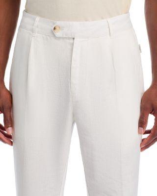 Linen Tapered Pleated Pants Product Image
