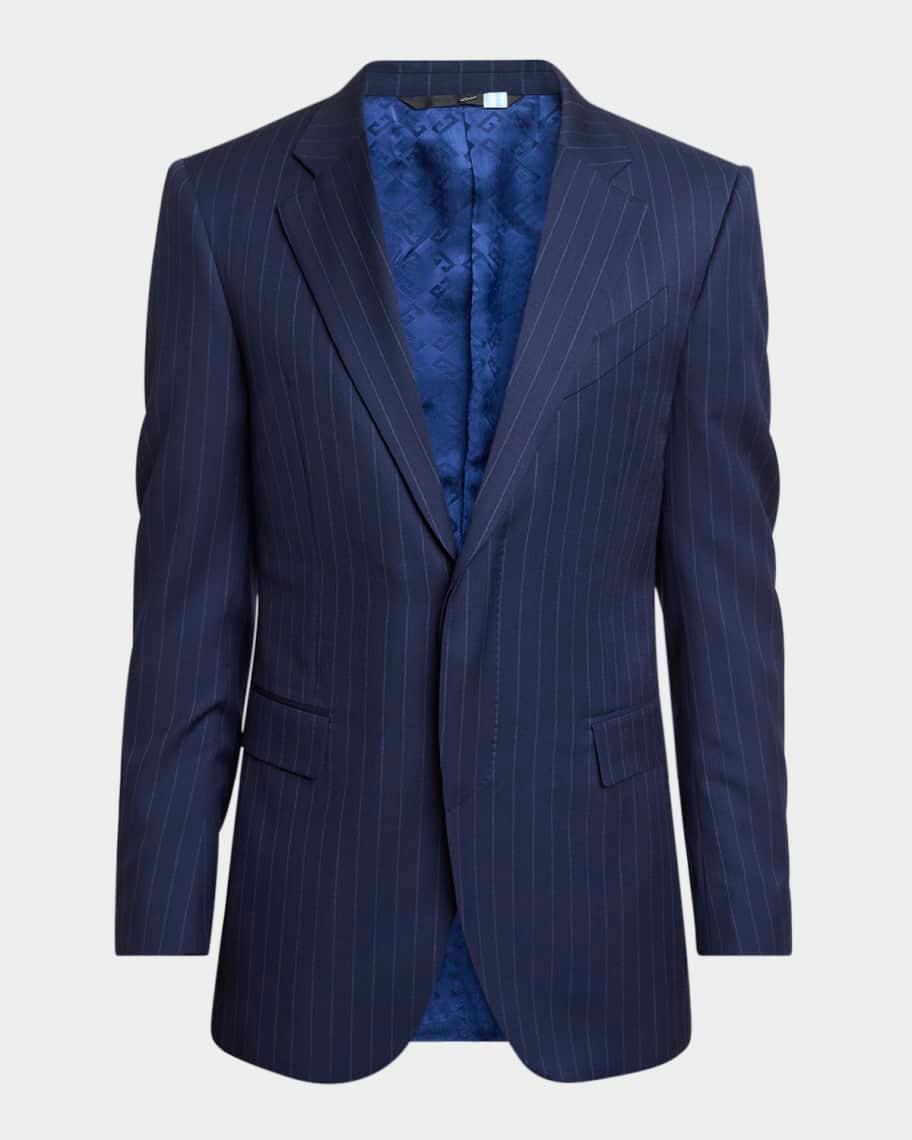 Mens Bold Stripe Wool Sport Coat Product Image