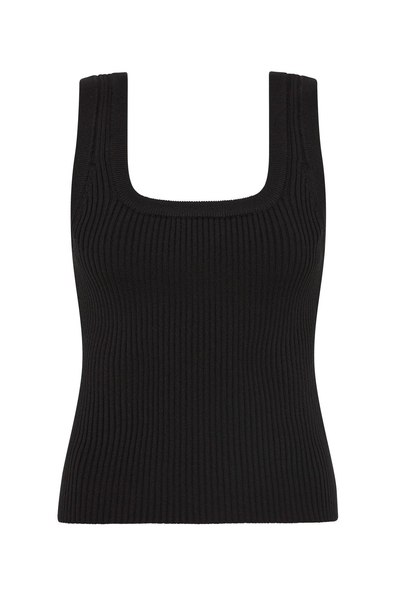 Bronte Scoop Neck Rib Tank Product Image