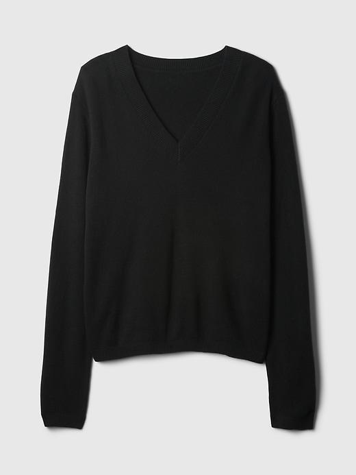 CashSoft V-Neck Sweater Product Image