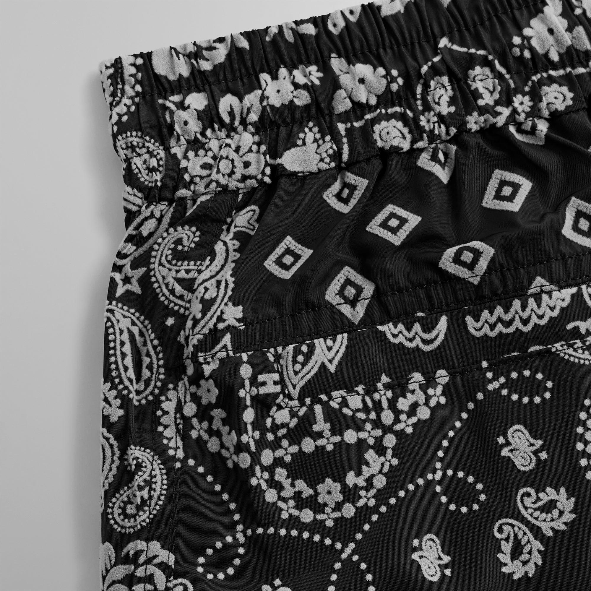 Kith Flocked Deconstructed Bandana Mercer 8 Pant - Black Male Product Image