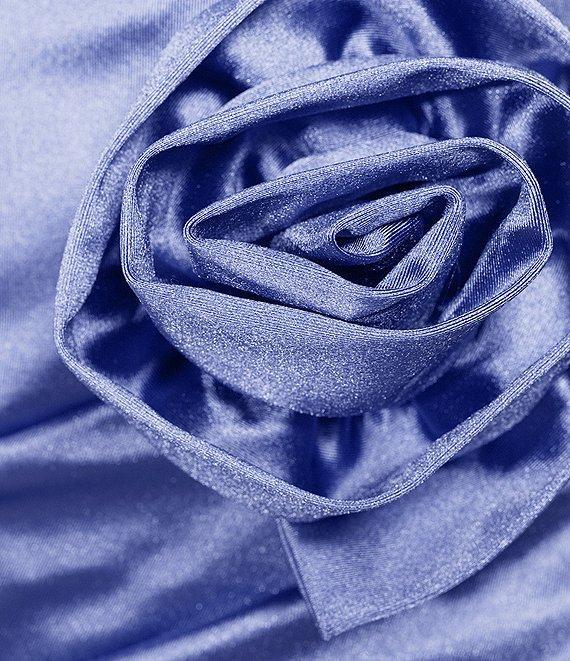 Honey and Rosie Adjustable Straps Rosette Pleated Bodice Dress Product Image