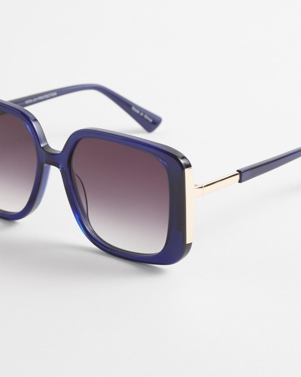 Navy Square Sunglasses Product Image