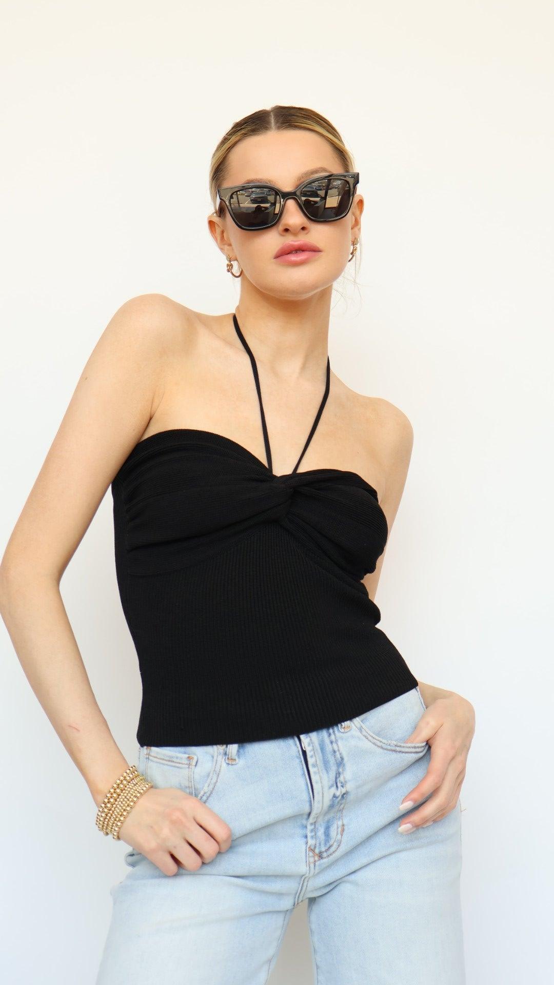 Knit Halter Top Product Image