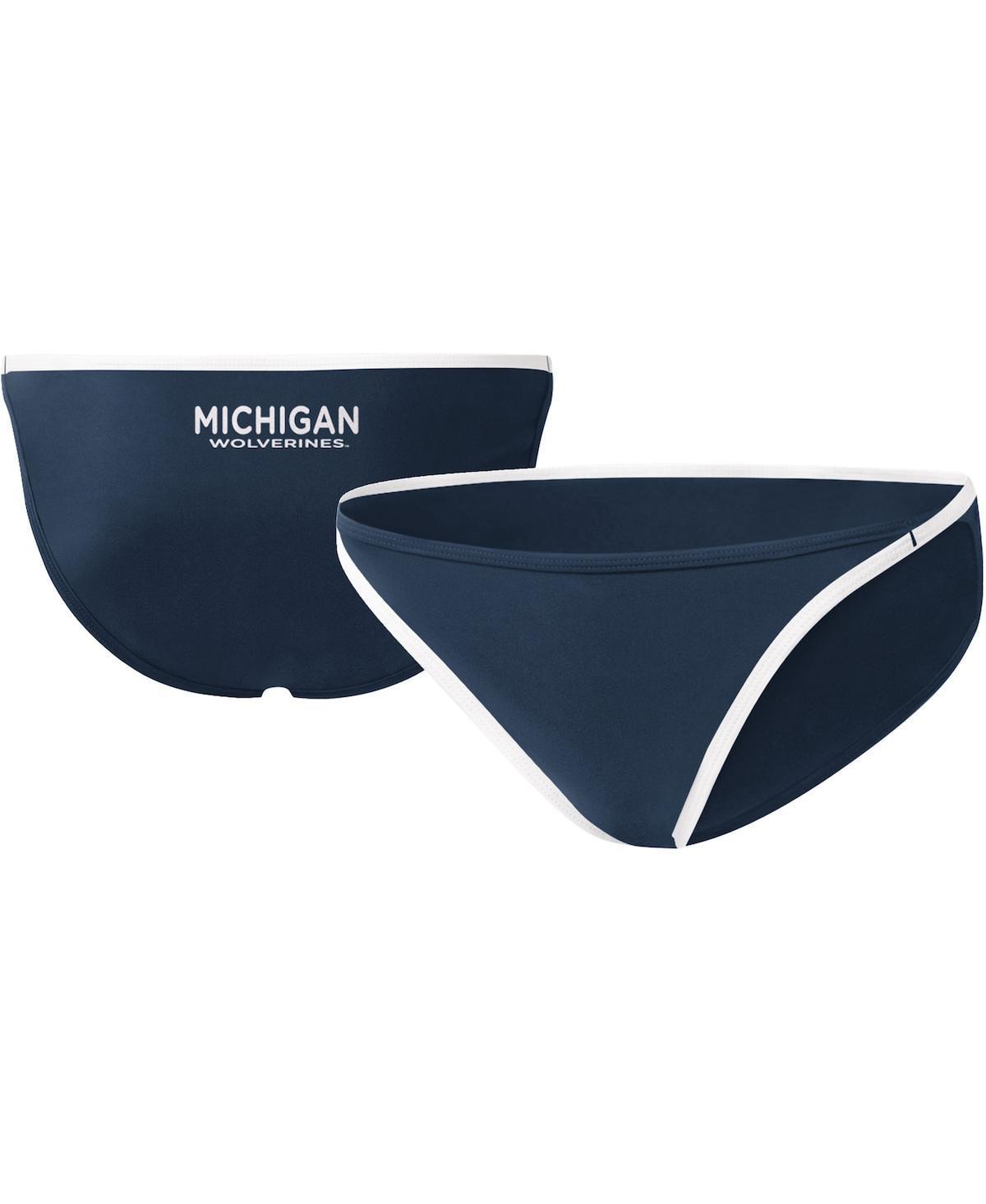 Womens G-iii 4Her by Carl Banks Navy Michigan Wolverines Play Action Bikini Bottoms Product Image