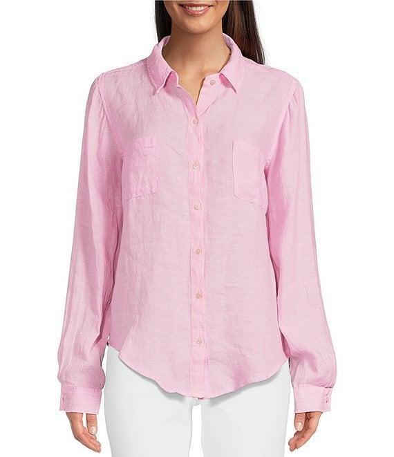 Lilly Pulitzer Sea View Collar Long Sleeve Button Down Shirt Product Image
