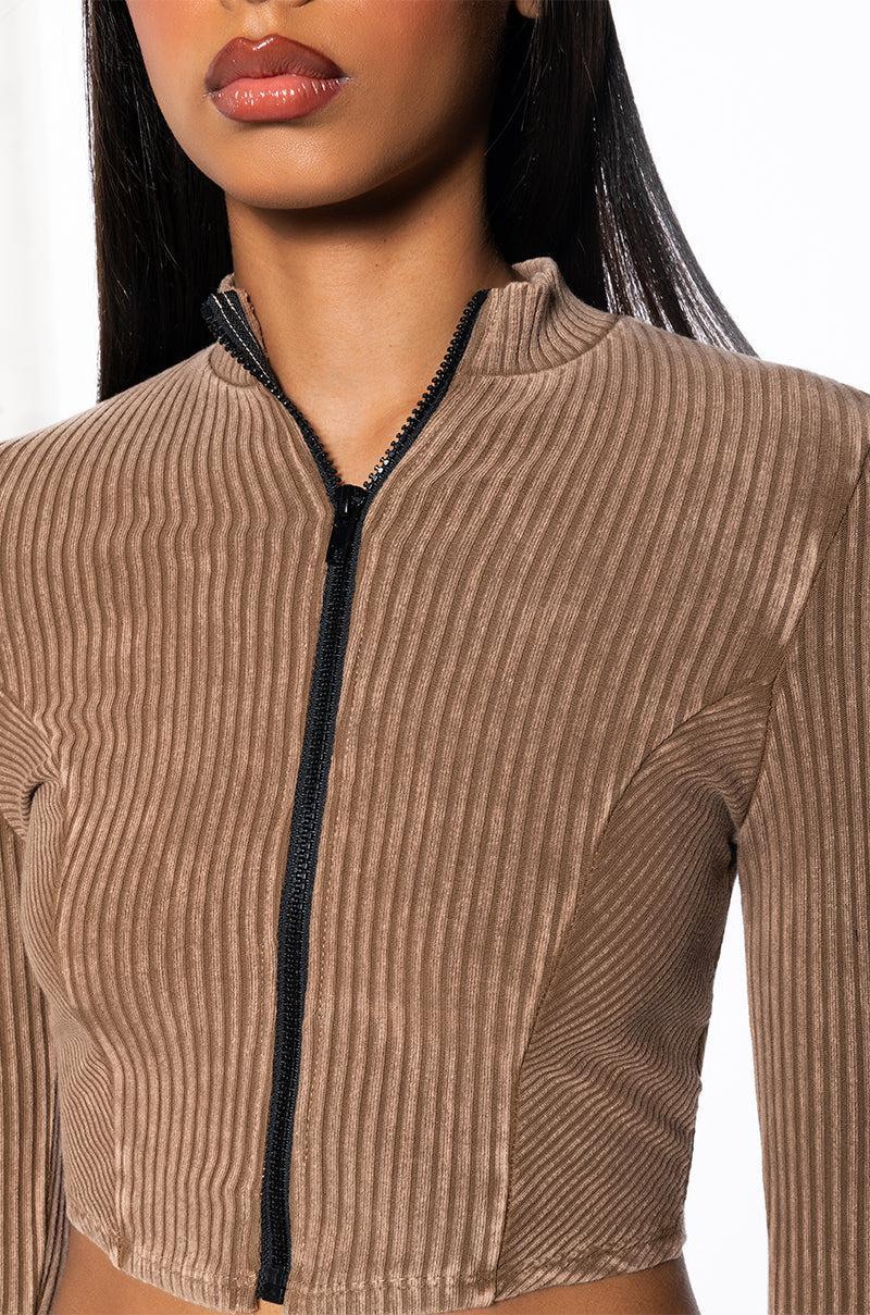 BE ABOUT IT FITTED LONG SLEEVE TOP Product Image