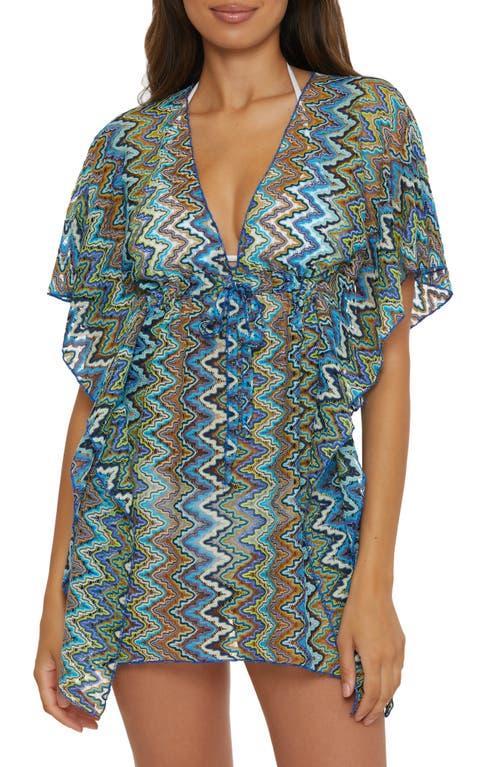 BECCA Sundown Crochet Tunic (Ultramarine/Ice Blue Mul) Women's Dress Product Image