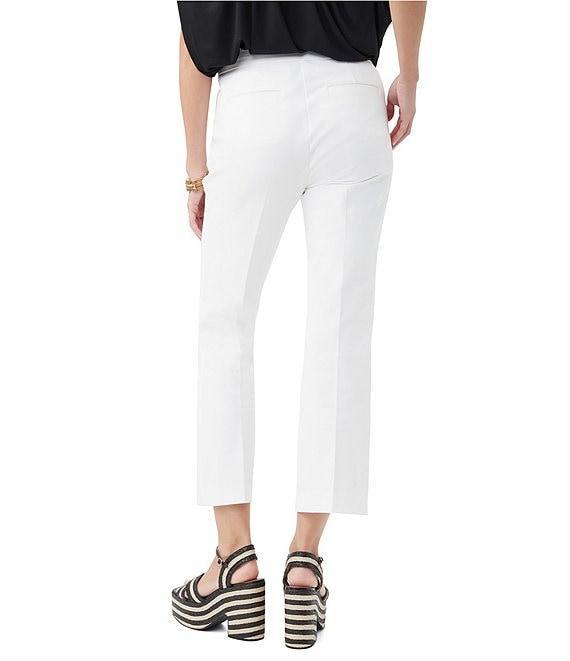 Trina Turk Lulu Stretch Cotton Mid Rise Crop Pants Product Image