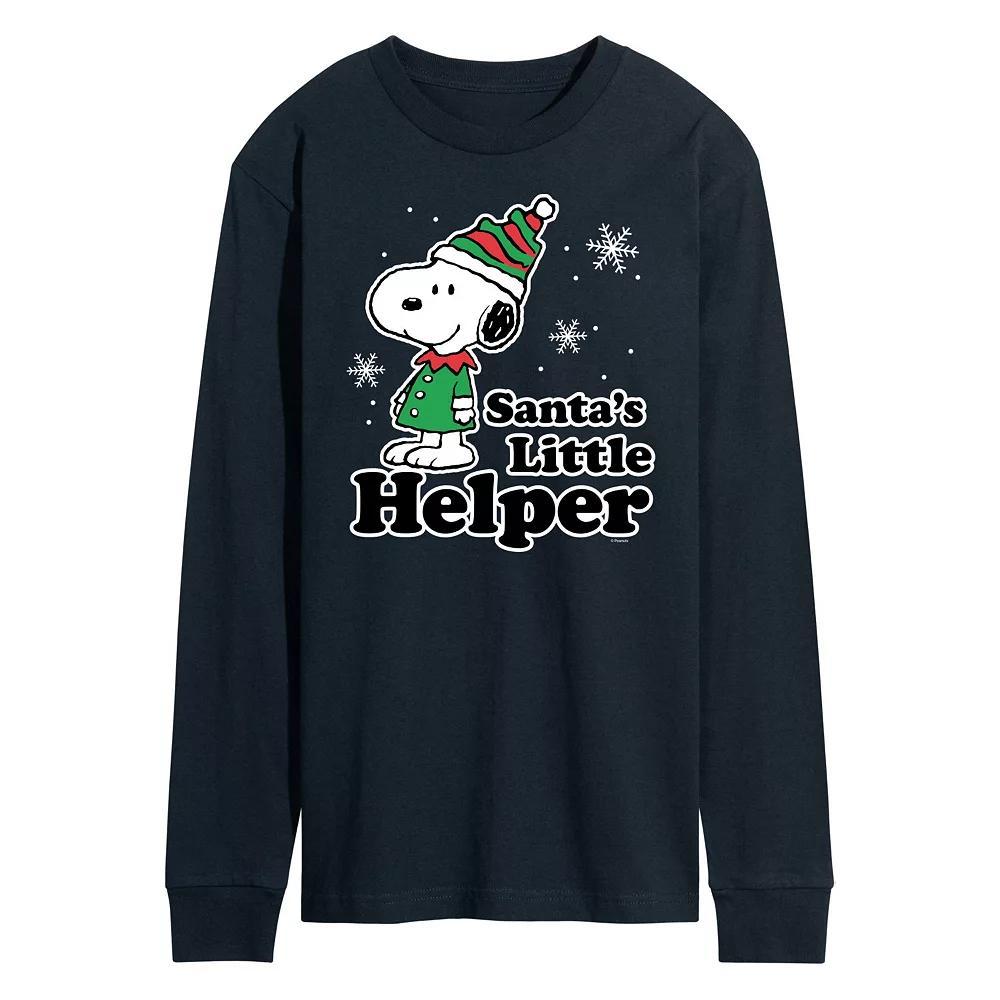 Men's Peanuts Santa's Little Helper Long Sleeve Tee,  Product Image