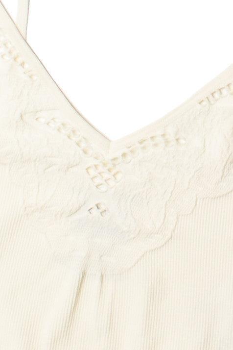 Vanilla Seamless Lace Pattern Cami Product Image