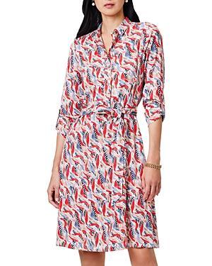 Womens Coral Waves Live-In Shirtdress Product Image