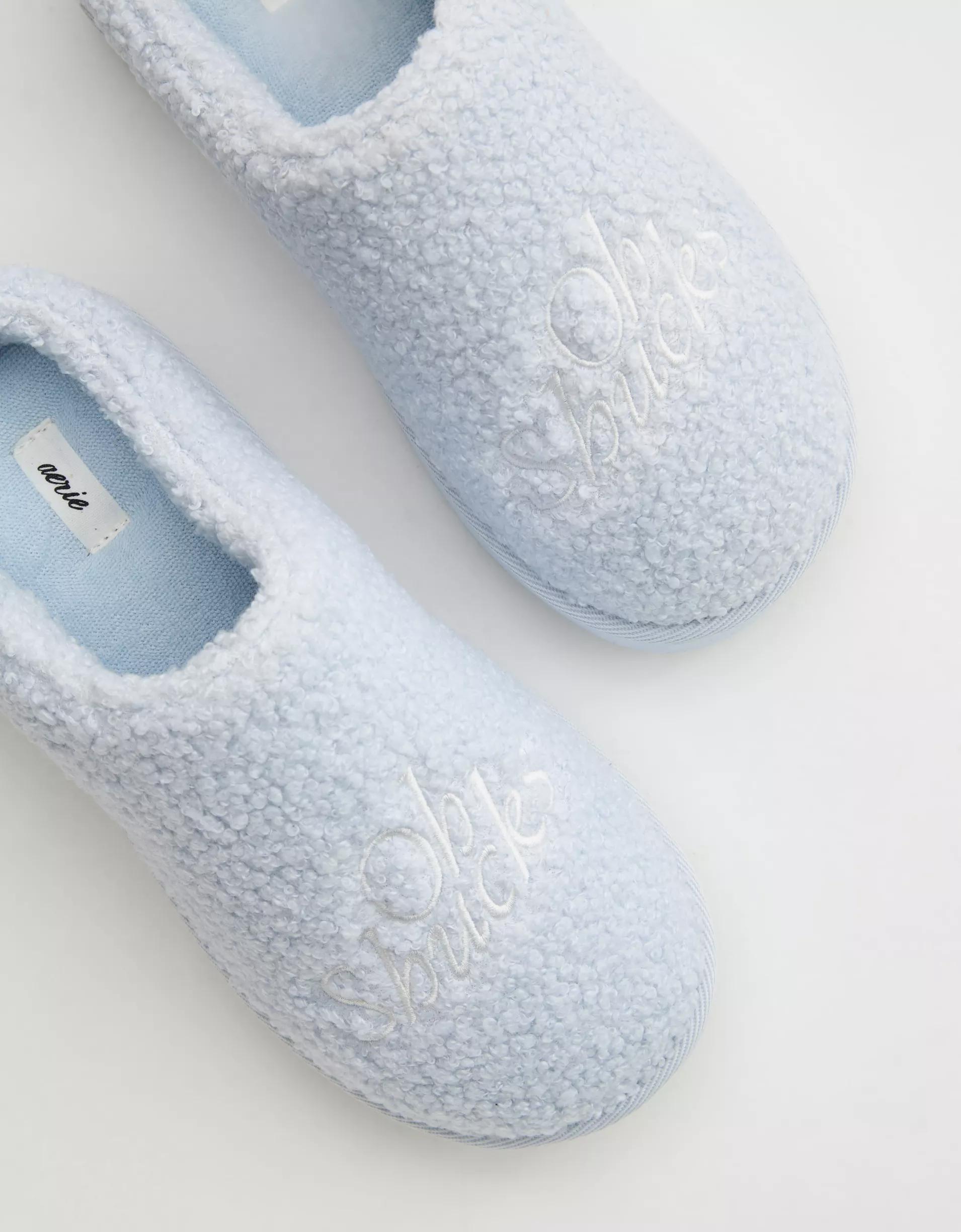 Aerie Sherpa Scuff Slippers Product Image
