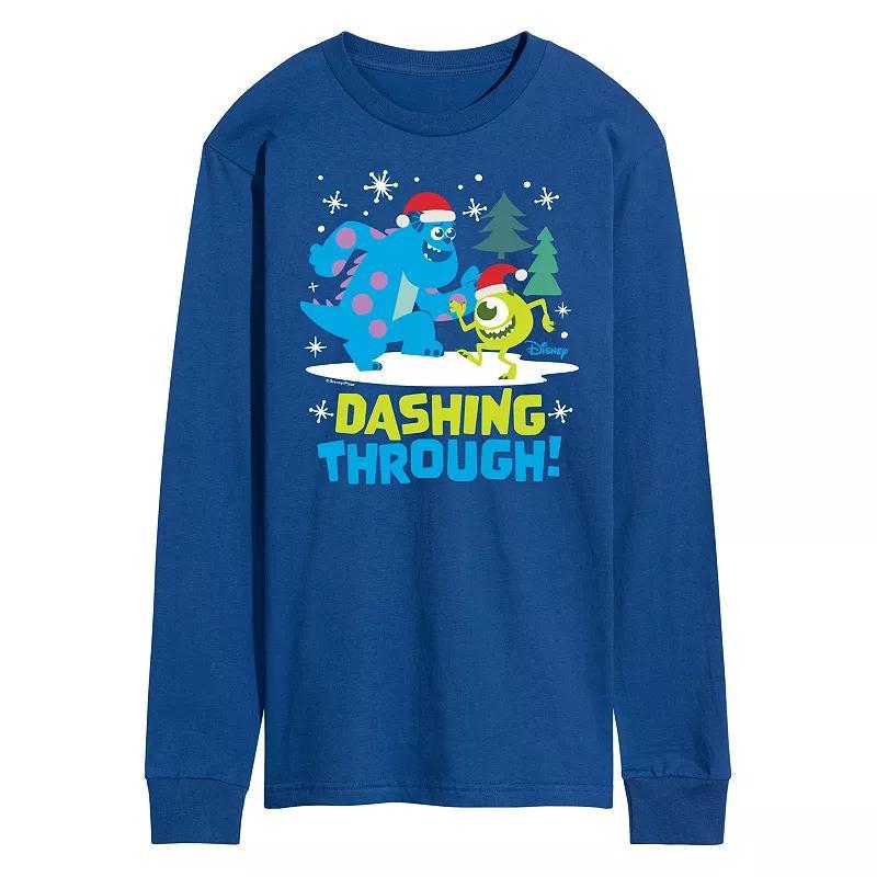 Disney / Pixar's Monsters Inc. Men's Dashing Through Long Sleeve Graphic Tee,  Product Image