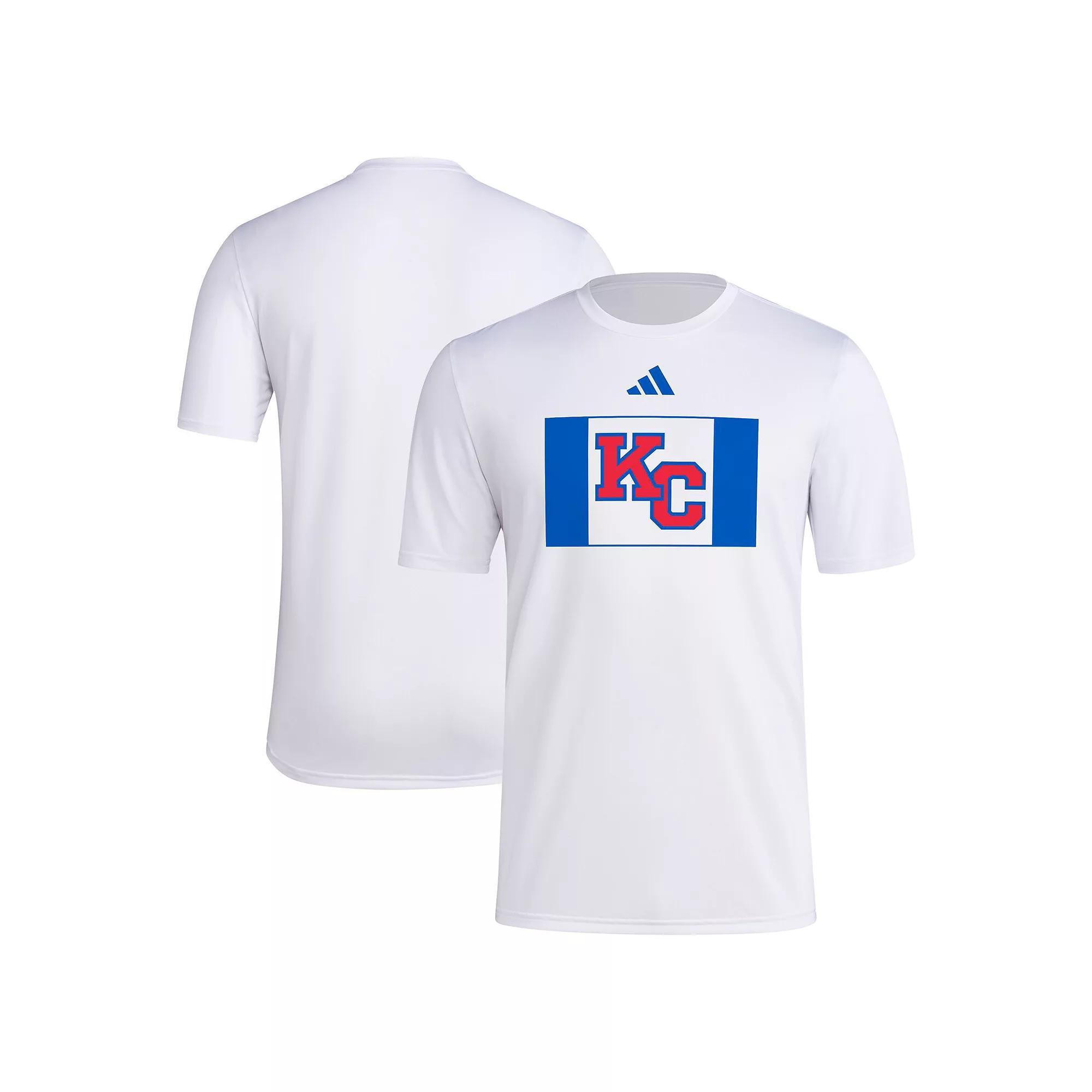 Men's adidas White Kansas Jayhawks 2024 Kansas Product Image