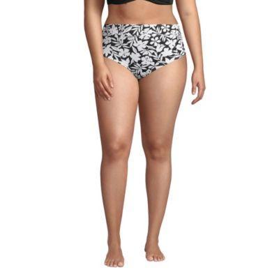 Womens Lands End Retro Tummy Slimmer High-Waist Bikini Bottoms Product Image