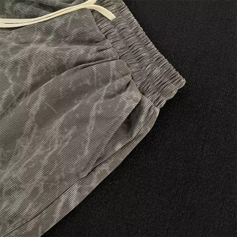 Drawstring Waist Lettering Sweat Shorts Product Image