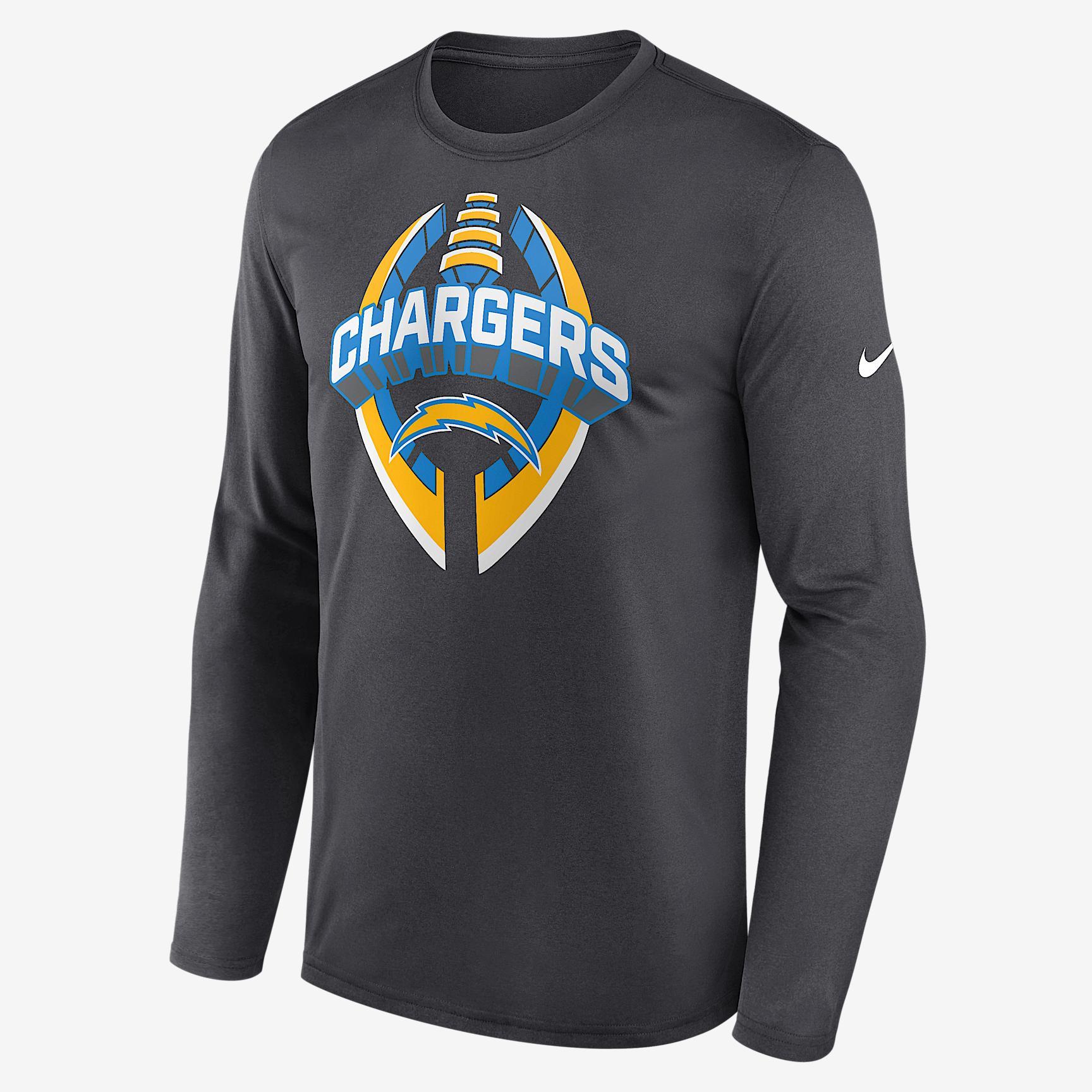 Los Angeles Chargers Legend Icon Nike Mens Dri-FIT NFL Long-Sleeve T-Shirt | NKHT06F97-NCF Product Image