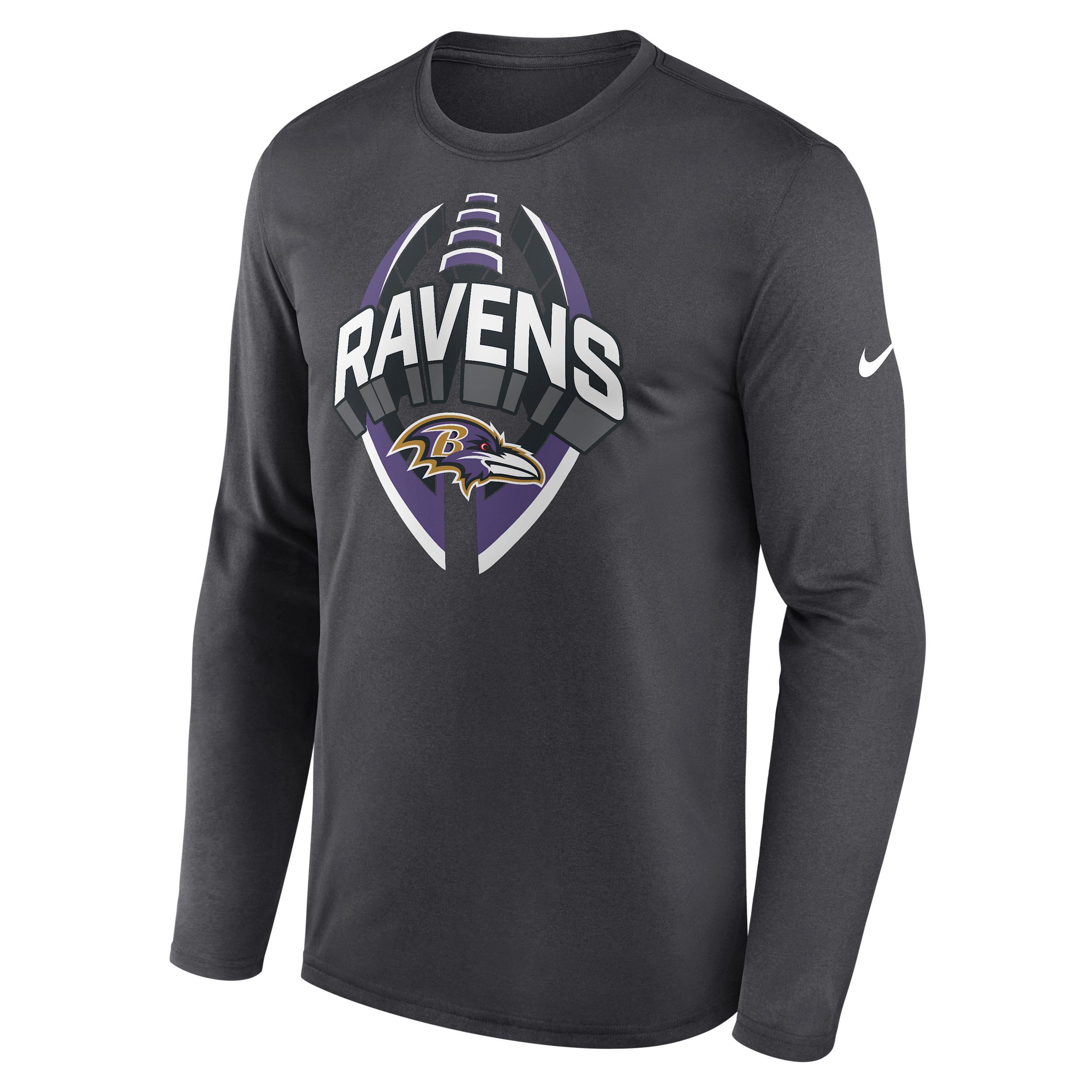 New England Patriots Legend Icon Nike Mens Dri-FIT NFL Long-Sleeve T-Shirt | NKHT41S8K-NCF Product Image