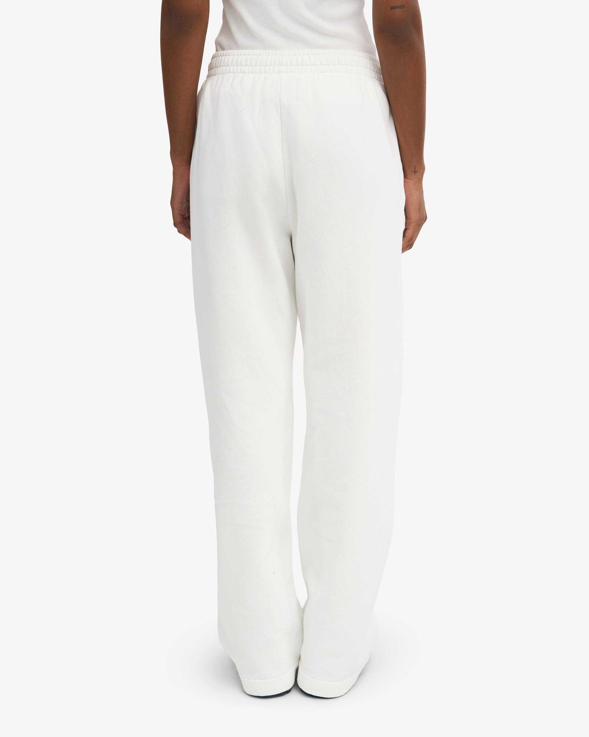 Organic Straight Leg Sweatpants - Optical White Product Image
