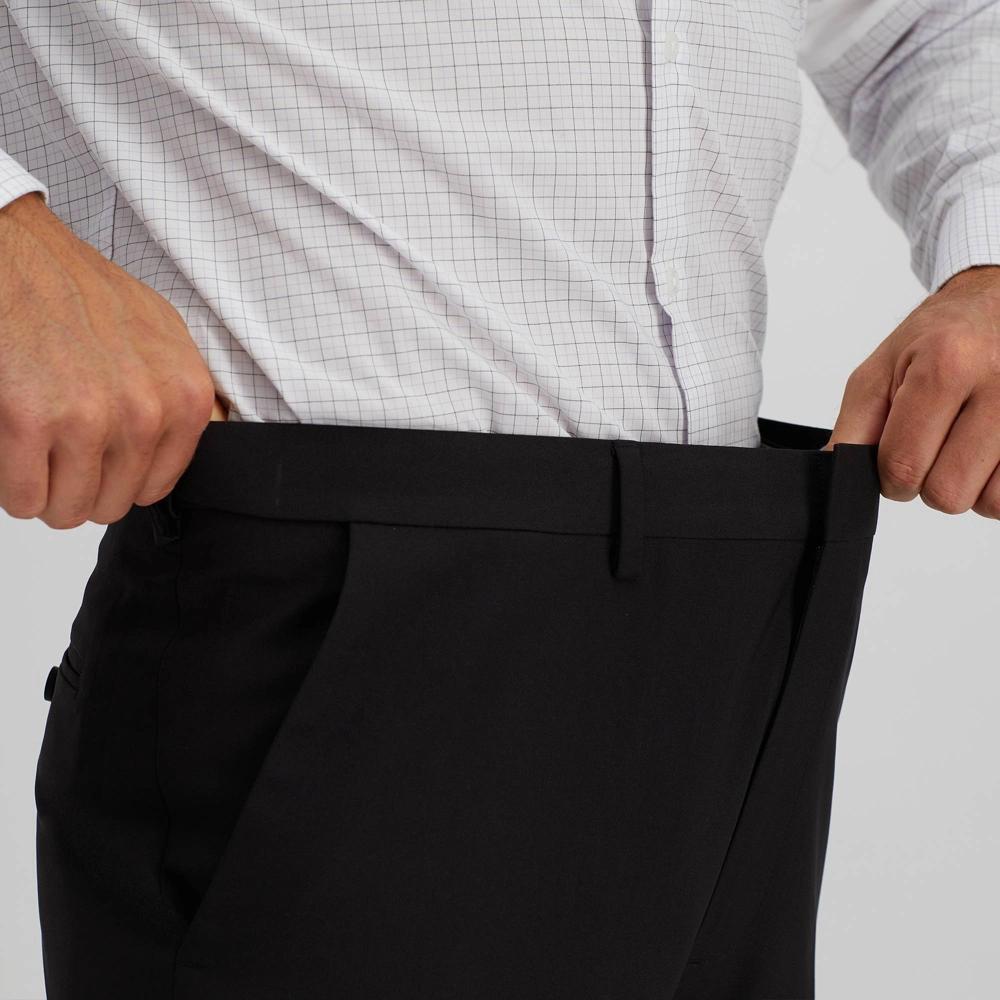 Haggar H26 Mens Stretch Classic Fit Dress Pants - Black 36x30 Product Image