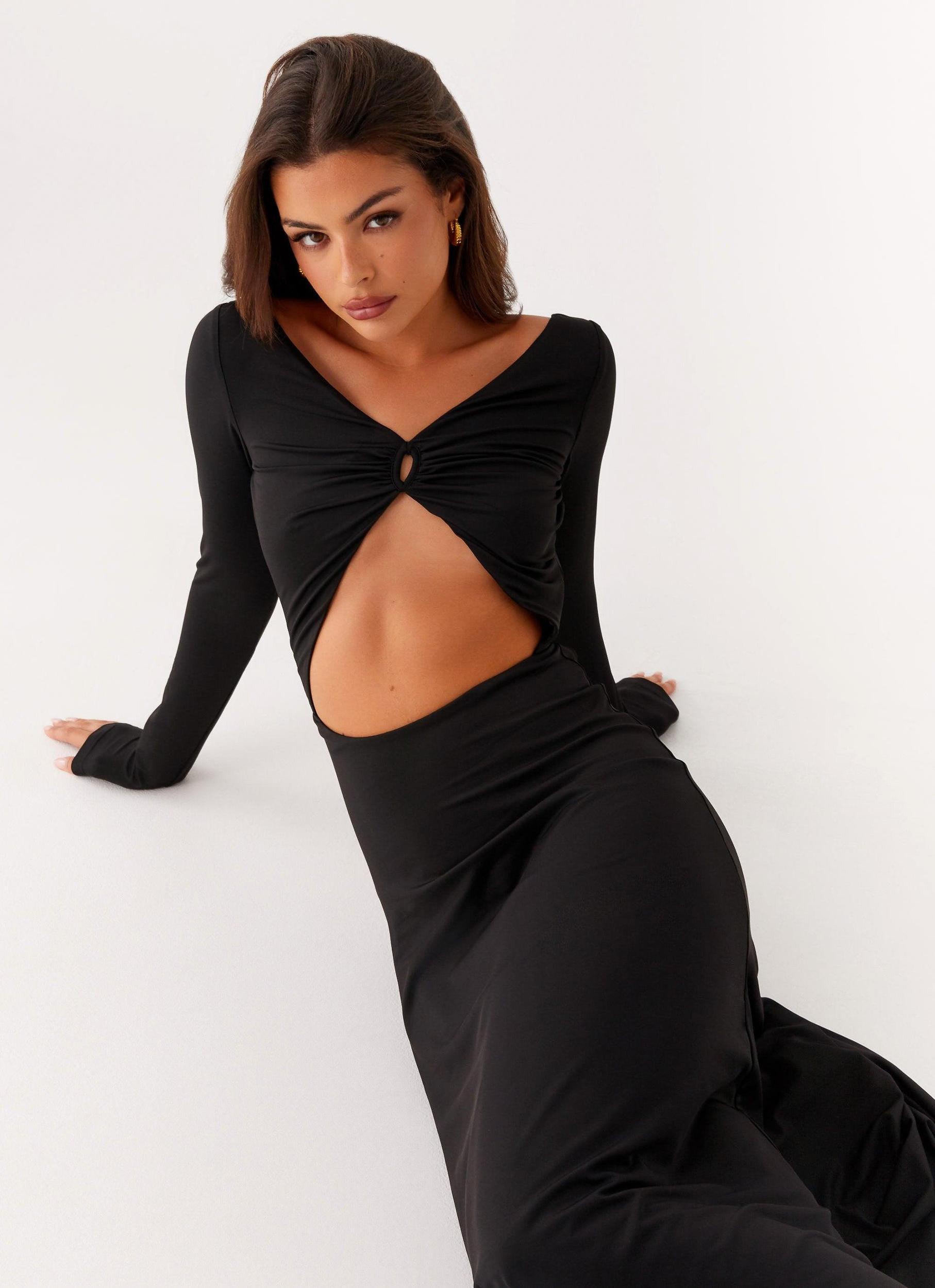 Peru Maxi Dress - Black Product Image