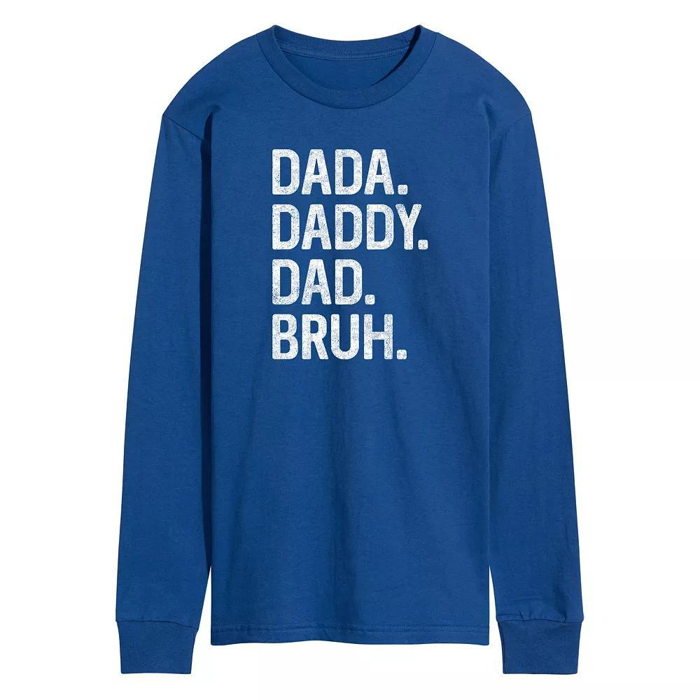 Men's Dada Daddy Dad Bruh Long Sleeve,  Product Image