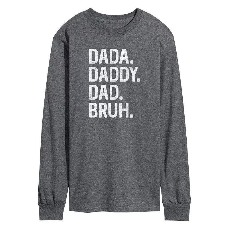 Men's Dada Daddy Dad Bruh Long Sleeve,  Product Image