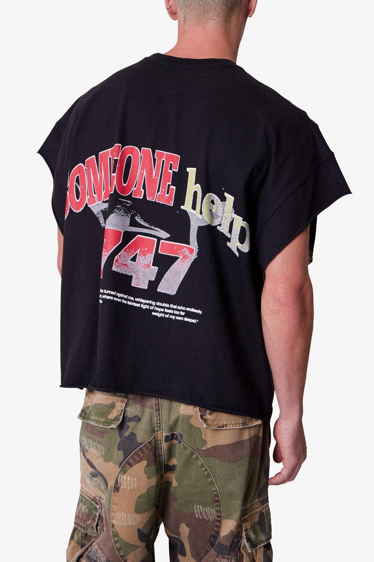 Snake Cutoff Tee - Vintage Black Product Image