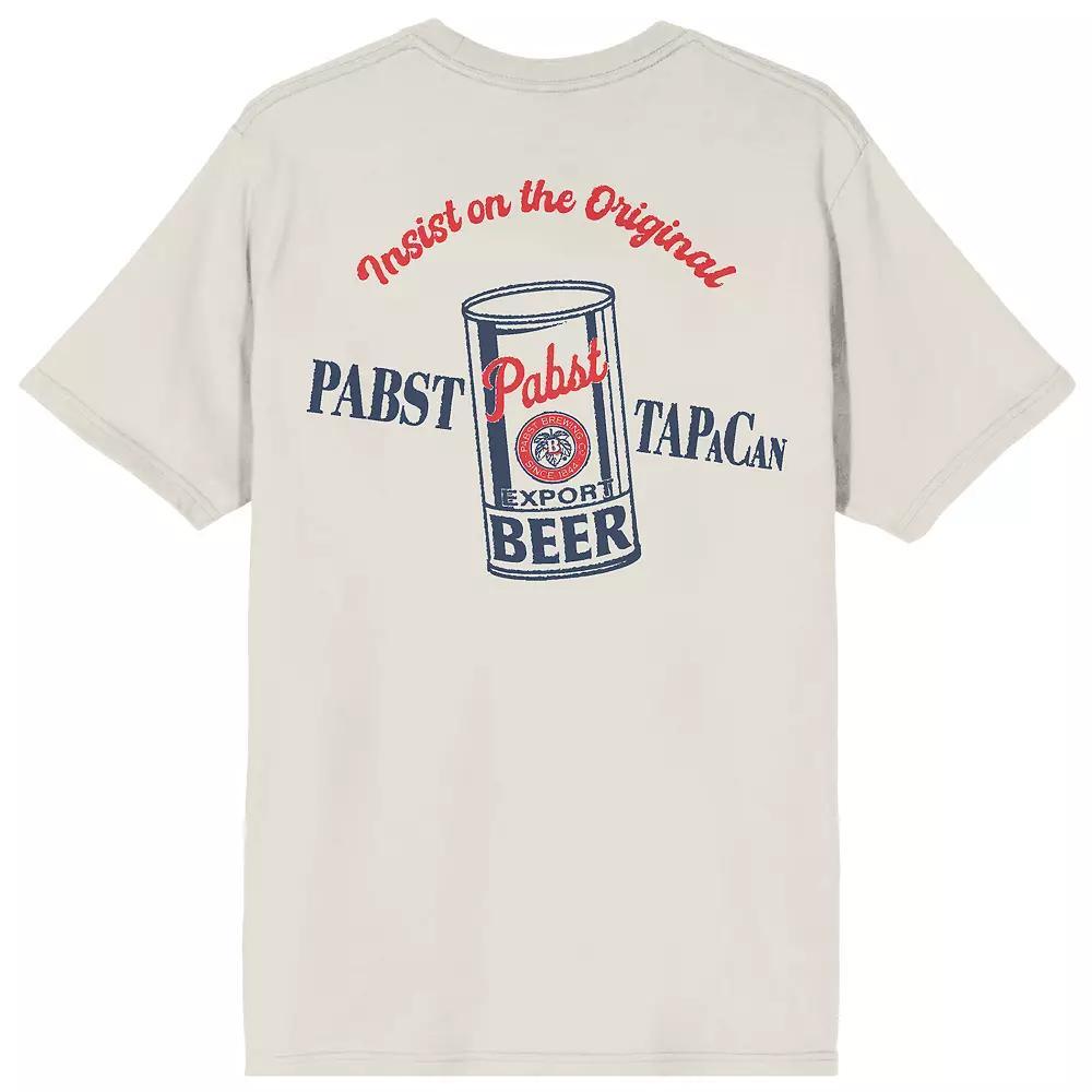 Men's Pabst Blue Ribbon Insist On The Original Graphic Tee, Size: XXL, Off White Product Image