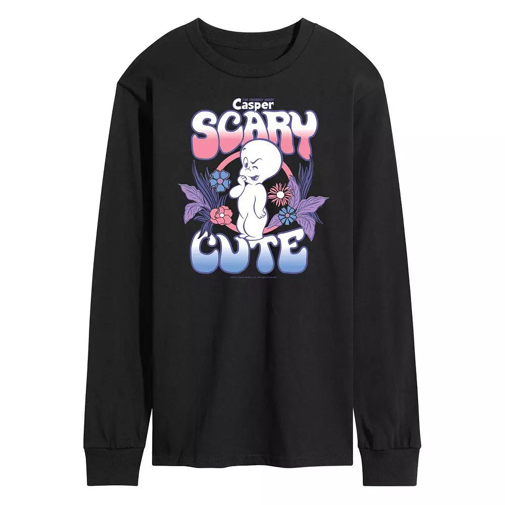 Men's Casper Scary Cute Long Sleeve Tee,  Product Image