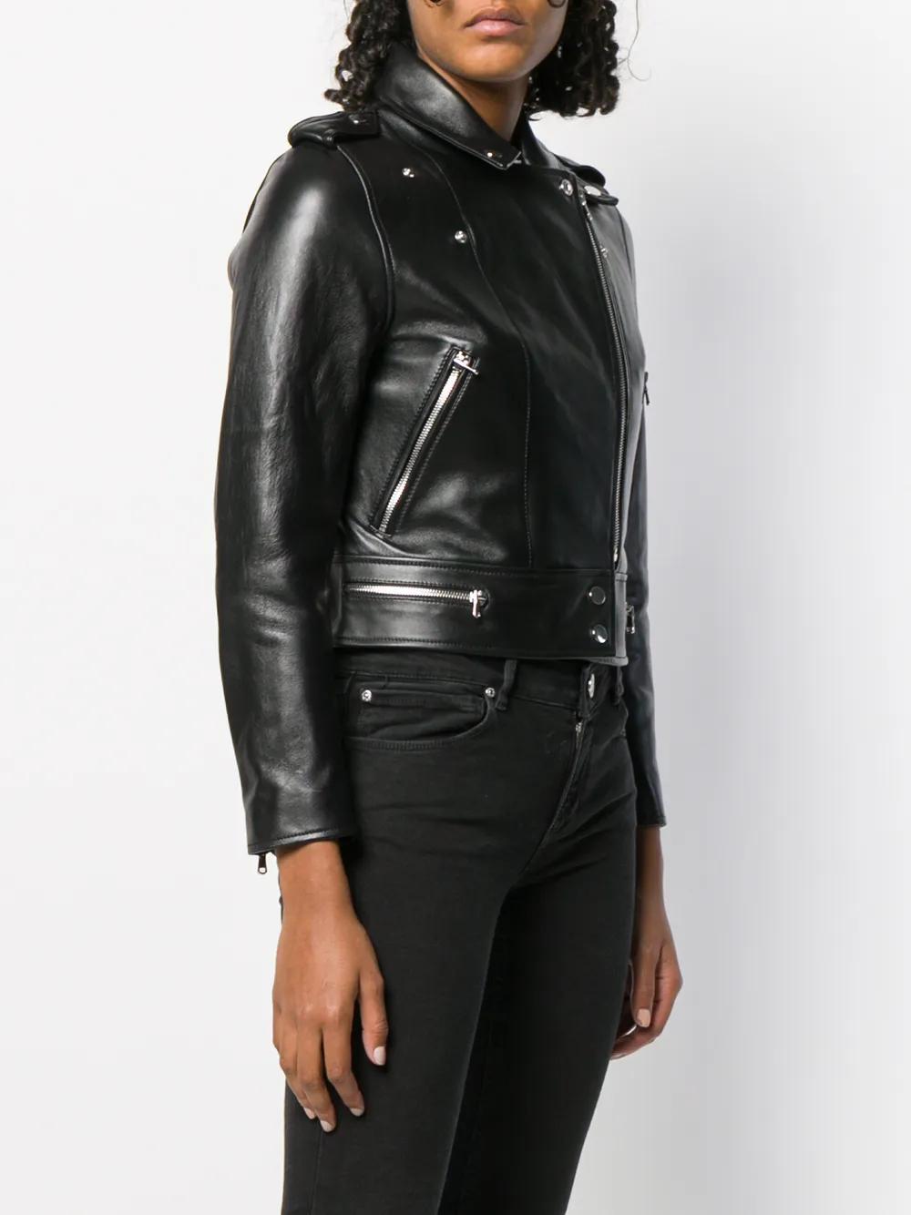 cropped biker jacket Product Image