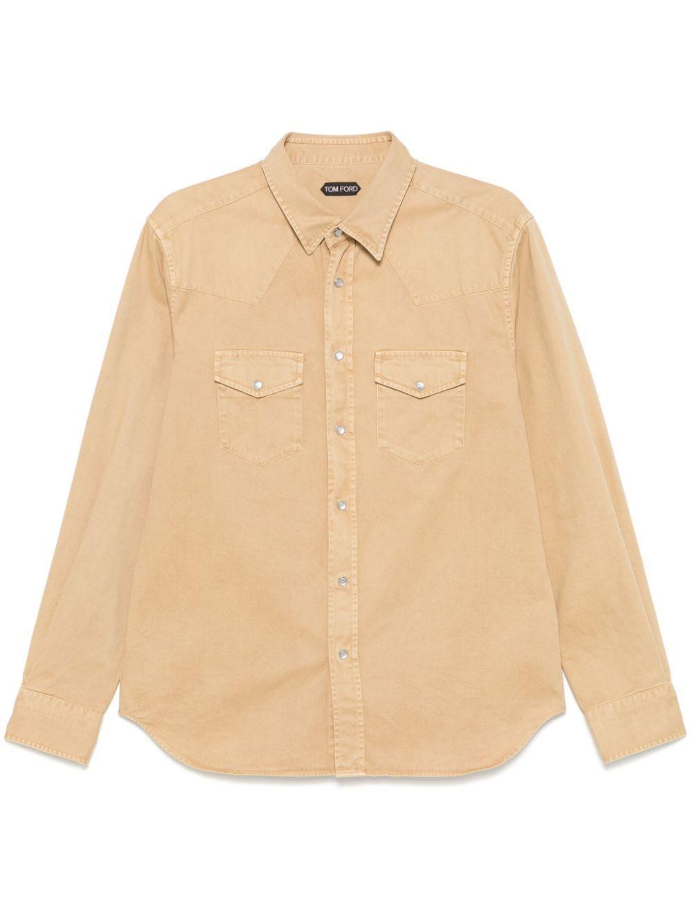 TOM FORD Western Shirt In Neutrals Product Image