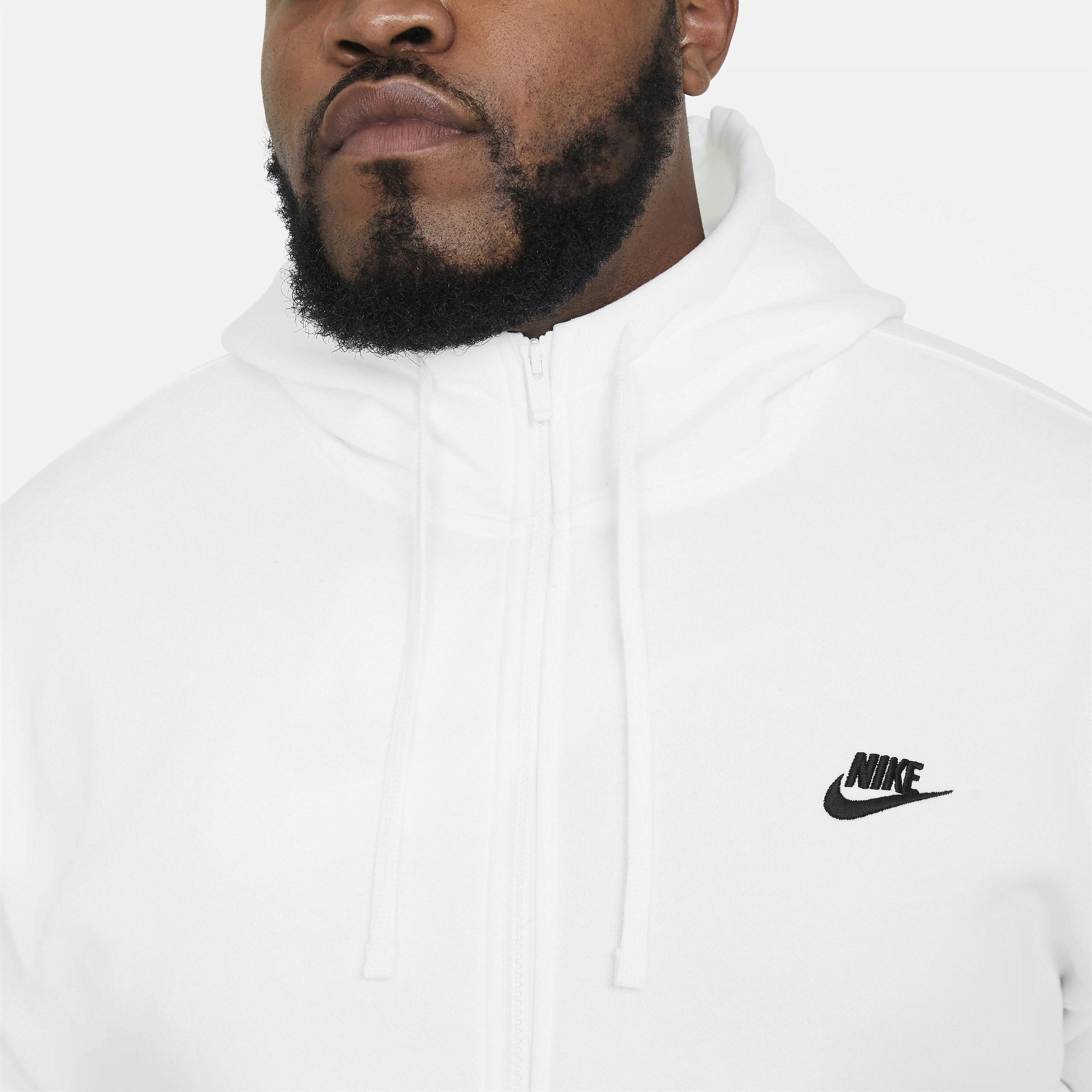 Mens Nike Sportswear Club Fleece Full-Zip Hoodie | BV2645-100 Product Image