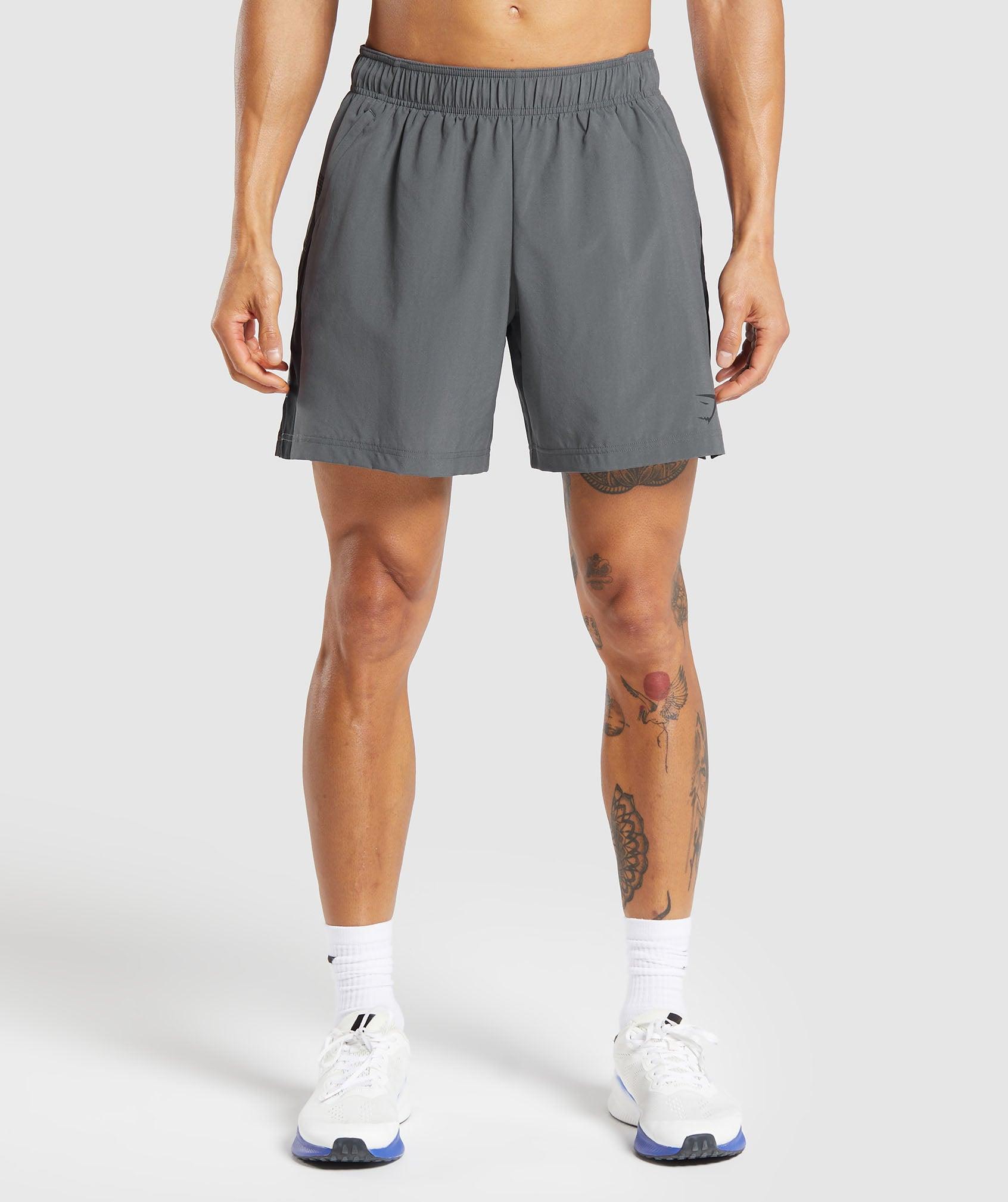 Gymshark Sport  7" Shorts - Dark Grey/Black Male Product Image