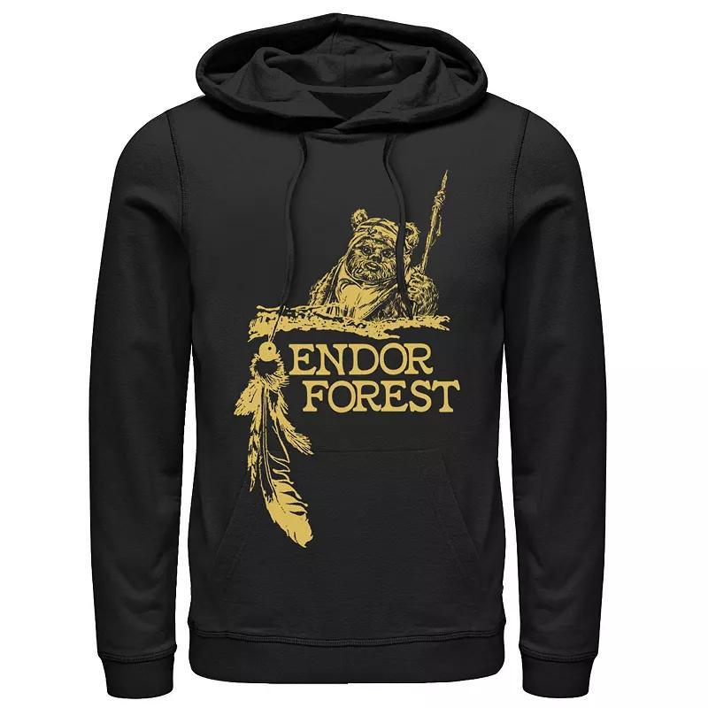 Men's Star Wars Ewok Endor Forest Hoodie, Size: XL, Black Product Image