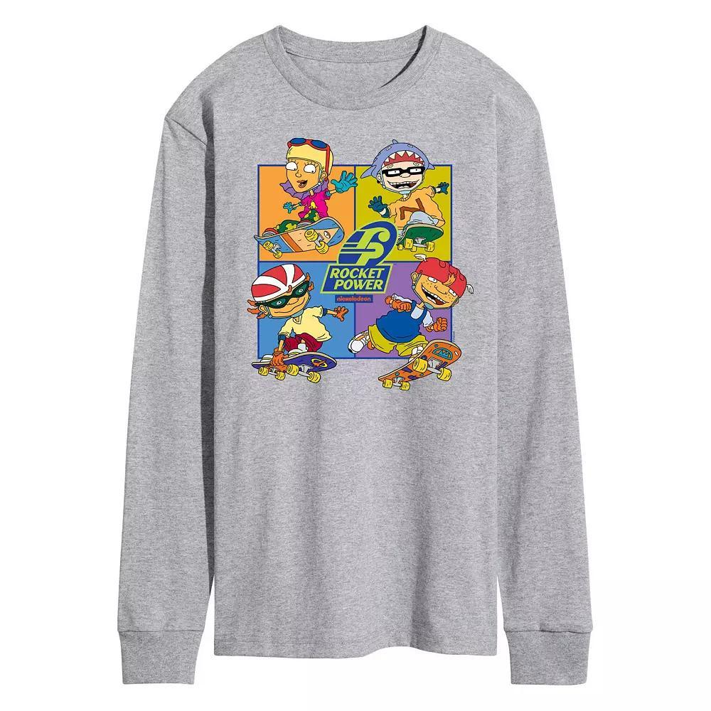 Men's Nickelodeon Rocket Power Grid Long Sleeve Tee,  Product Image