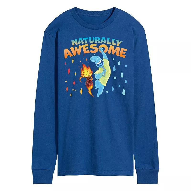 Disney's Elemental Men's Naturally Awesome Long Sleeve, Size: XL, Blue Product Image