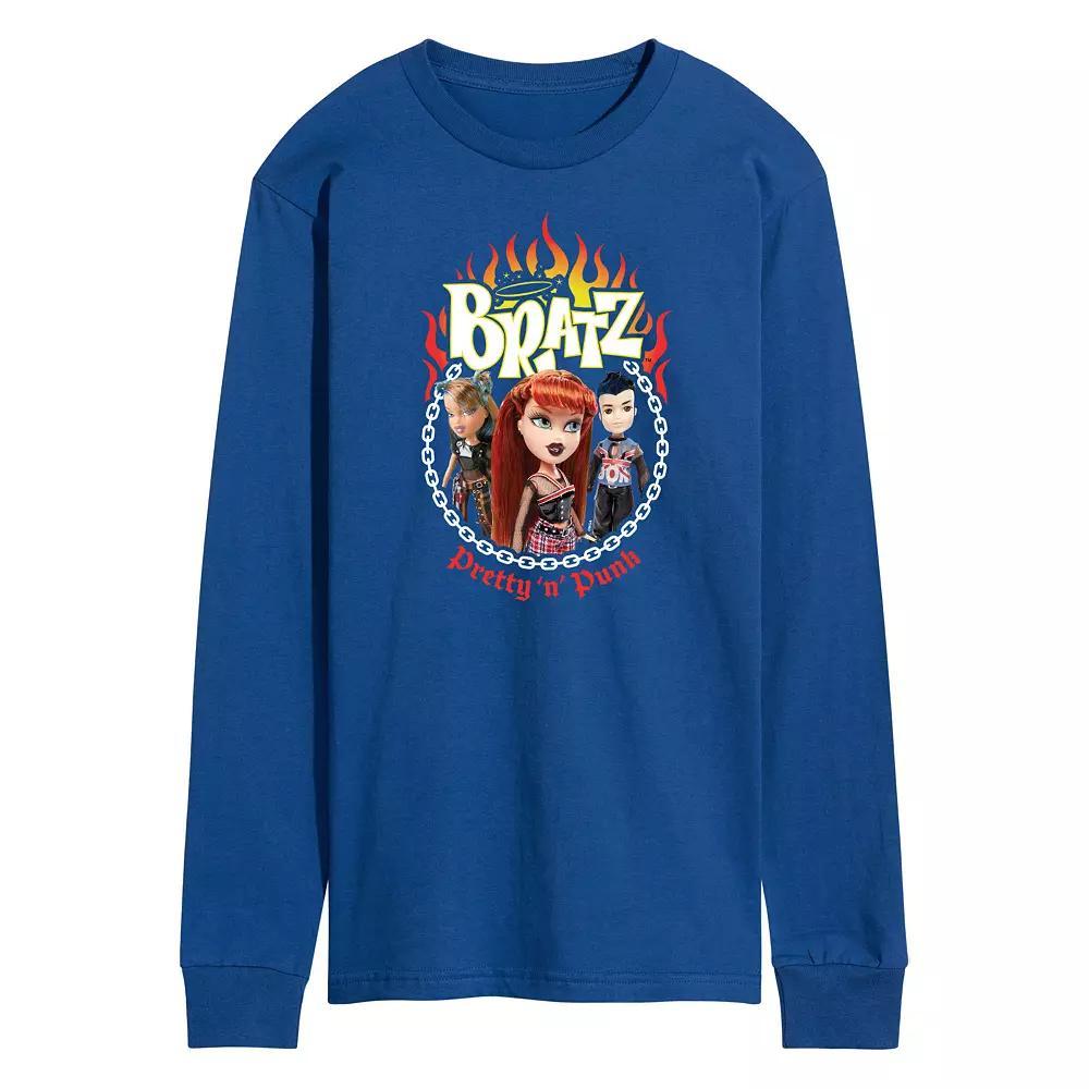 Men's Bratz Punk Long Sleeve Graphic Tee, Size: Medium, Blue Product Image