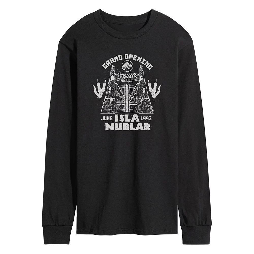 Men's Jurassic World Isla Nublar Grand Opening Long Sleeve, Size: Medium, Black Product Image