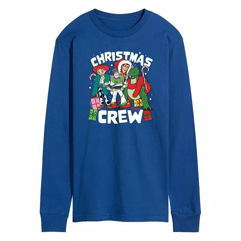 Disney / Pixar's Toy Story 4 Men's Christmas Crew Long Sleeve Graphic Tee, Size: XXL, Royal Blue Product Image